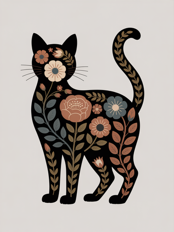 Boho Flower Silhouette