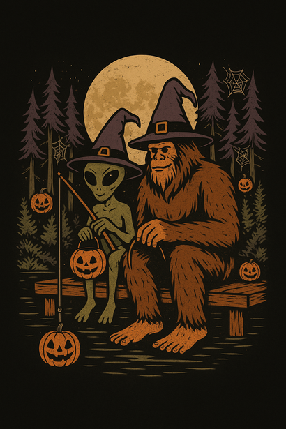 Bigfoot Alien Halloween