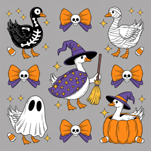 Halloween Gees Bows