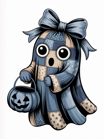 Denim Patchwork Halloween