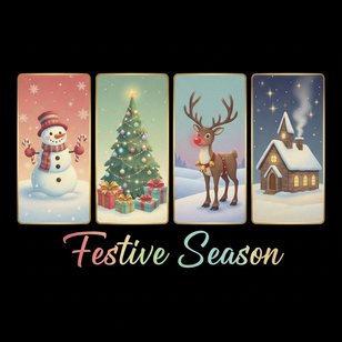 Christmast 4 Panels