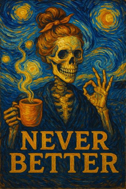 Skeleton Van Gogh