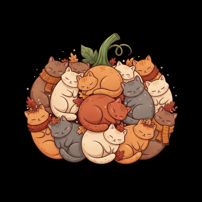 Pumpkin Cats