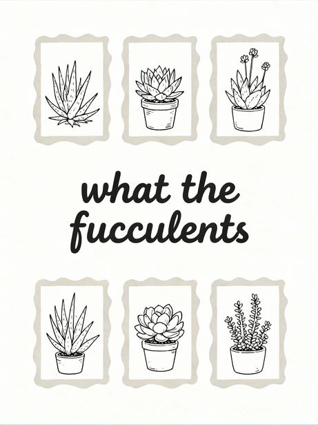 Succulent Hand Drawn Boxes