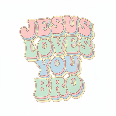 Retro Groovy Text Typography