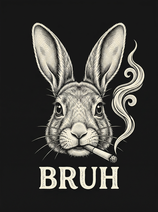 Rabbit Bruh Smoking