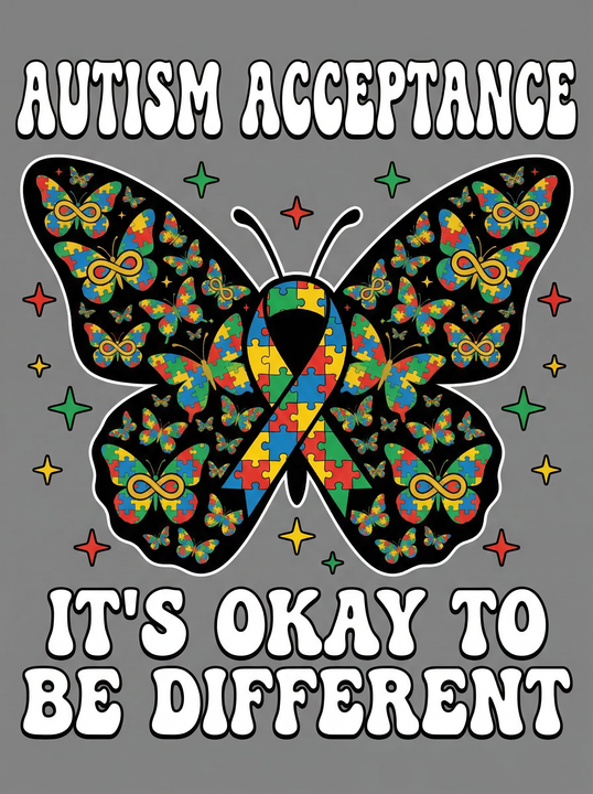 Autism Acceptance Butterfly