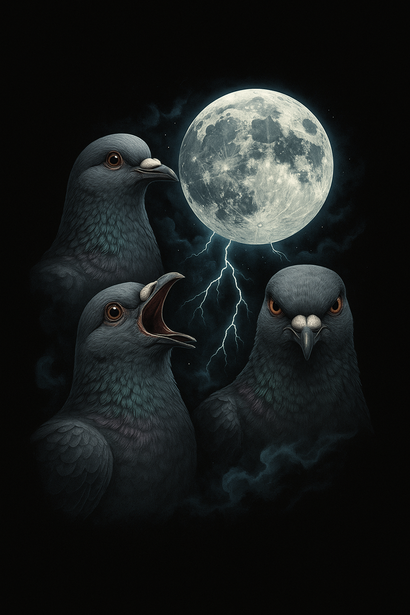 3 Pigeons Moon (Halftone)