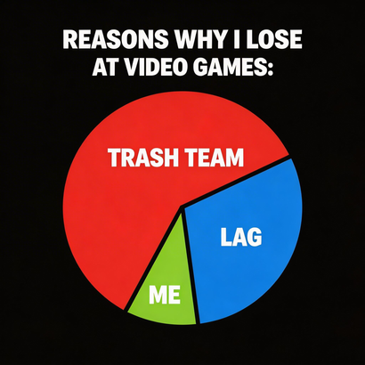 Reasons Why I Lose Pie Chart