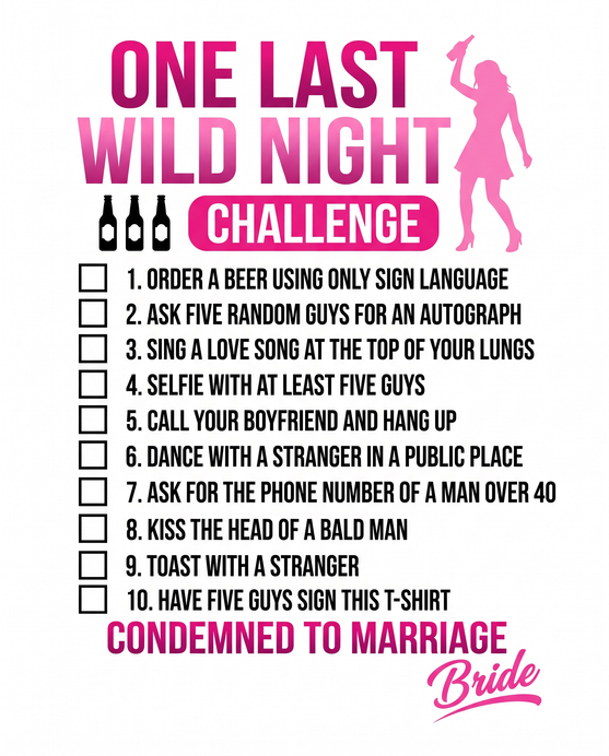Bachelorette Party Checklist