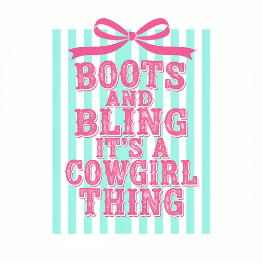 Stripy Backdrop X Cowgirl