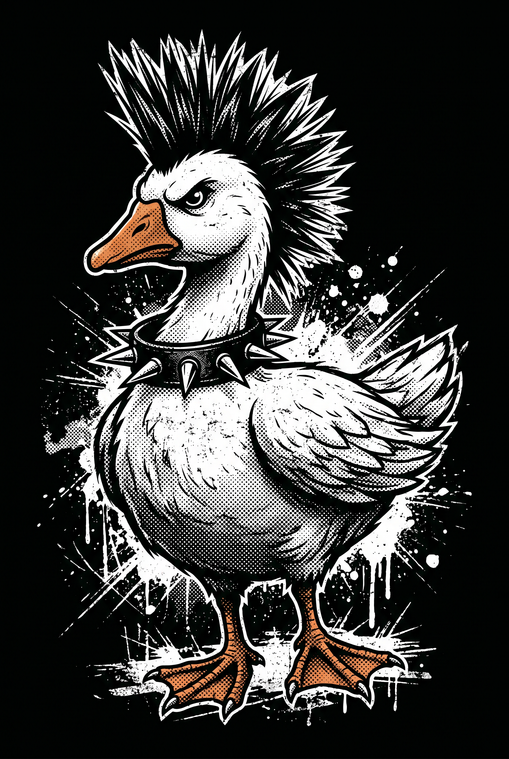 Goth Grafitti Goose
