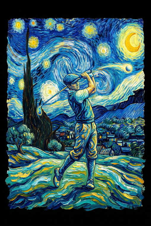 Van Gogh Starry Night Golf