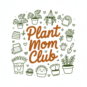 Plant Mom Club Doodle