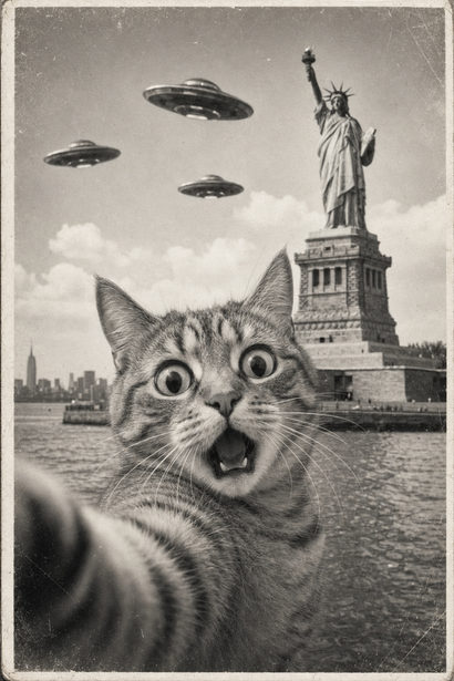 Cat Selfie Sightseeing