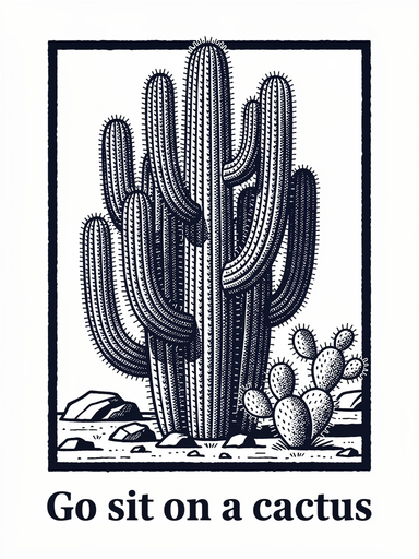 Framed Retro Illustration