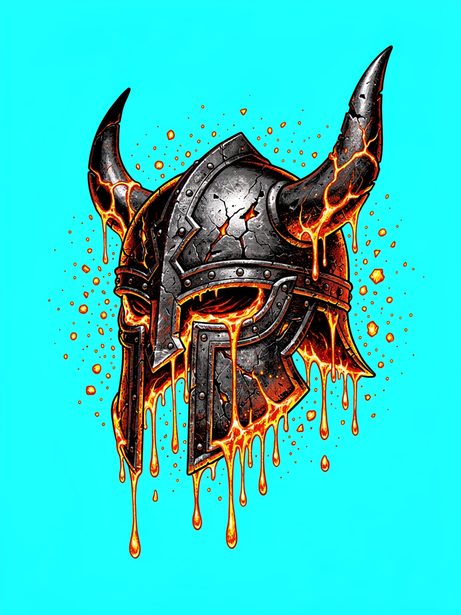 Lava Viking Helmet