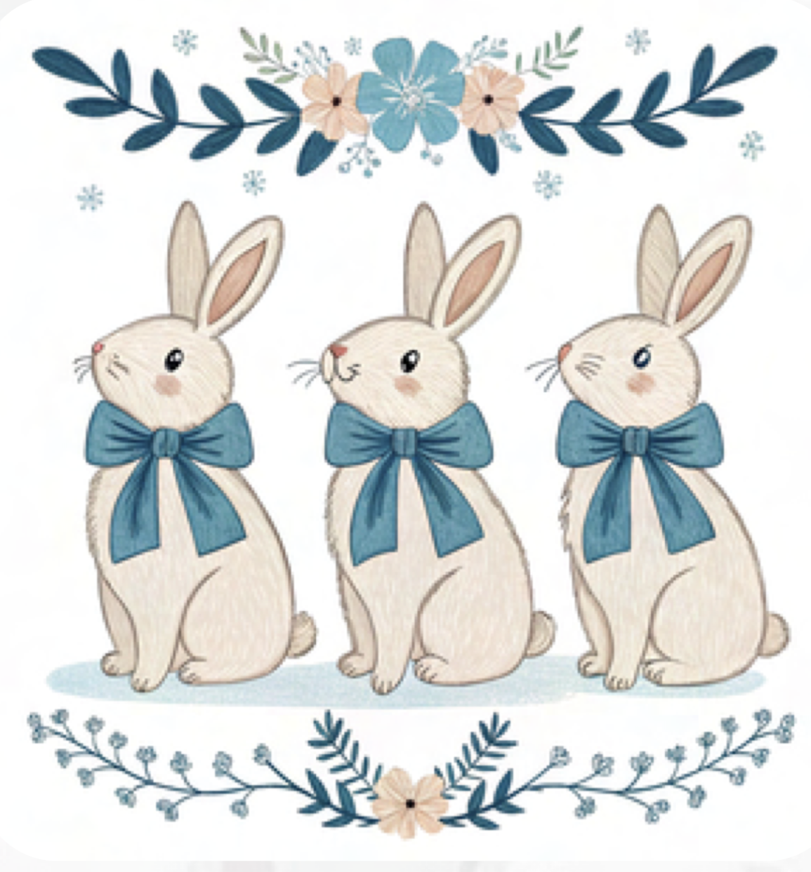 Cute Rabbit Ribbons